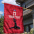 Custom Haiti Football Garden Flag Come on Les Grenadiers Red Style
