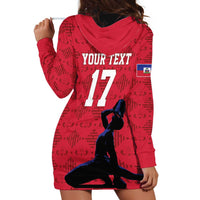 Custom Haiti Football Hoodie Dress Come on Les Grenadiers Red Style