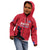 Custom Haiti Football Kid Hoodie Come on Les Grenadiers Red Style