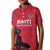 Custom Haiti Football Kid Polo Shirt Come on Les Grenadiers Red Style