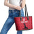 Custom Haiti Football Leather Tote Bag Come on Les Grenadiers Red Style