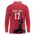 Custom Haiti Football Long Sleeve Polo Shirt Come on Les Grenadiers Red Style