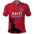 Custom Haiti Football Polo Shirt Come on Les Grenadiers Red Style