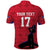 Custom Haiti Football Polo Shirt Come on Les Grenadiers Red Style