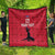 Custom Haiti Football Quilt Come on Les Grenadiers Red Style