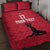 Custom Haiti Football Quilt Bed Set Come on Les Grenadiers Red Style