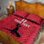 Custom Haiti Football Quilt Bed Set Come on Les Grenadiers Red Style