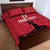 Custom Haiti Football Quilt Bed Set Come on Les Grenadiers Red Style