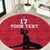 Custom Haiti Football Round Carpet Come on Les Grenadiers Red Style
