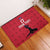 Custom Haiti Football Rubber Doormat Come on Les Grenadiers Red Style