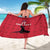Custom Haiti Football Sarong Come on Les Grenadiers Red Style