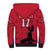 Custom Haiti Football Sherpa Hoodie Come on Les Grenadiers Red Style