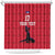 Custom Haiti Football Shower Curtain Come on Les Grenadiers Red Style