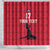 Custom Haiti Football Shower Curtain Come on Les Grenadiers Red Style
