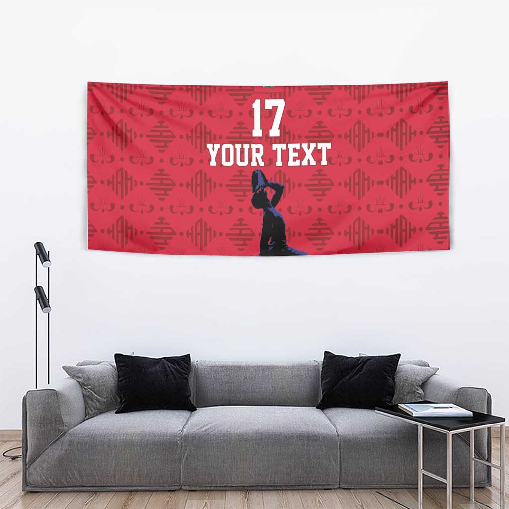 Custom Haiti Football Tapestry Come on Les Grenadiers Red Style