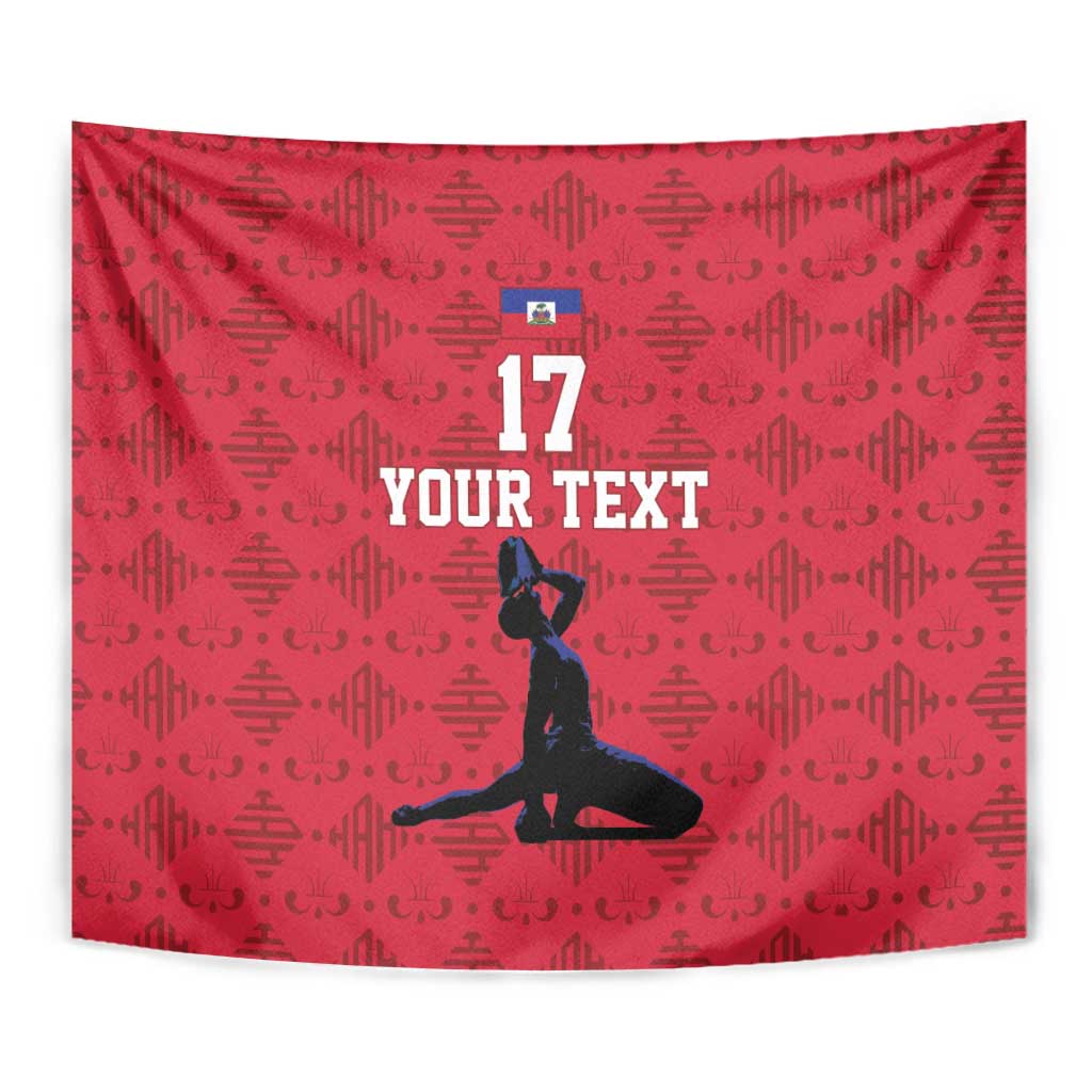Custom Haiti Football Tapestry Come on Les Grenadiers Red Style