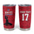 Custom Haiti Football Tumbler Cup Come on Les Grenadiers Red Style