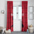 Custom Haiti Football Window Curtain Come on Les Grenadiers Red Style