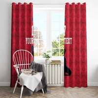 Custom Haiti Football Window Curtain Come on Les Grenadiers Red Style