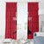 Custom Haiti Football Window Curtain Come on Les Grenadiers Red Style
