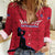 Custom Haiti Football Women Casual Shirt Come on Les Grenadiers Red Style