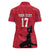 Custom Haiti Football Women Polo Shirt Come on Les Grenadiers Red Style