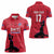 Custom Haiti Football Women Polo Shirt Come on Les Grenadiers Red Style
