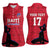 Custom Haiti Football Women Sleeveless Polo Shirt Come on Les Grenadiers Red Style