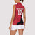Custom Haiti Football Women Sleeveless Polo Shirt Come on Les Grenadiers Red Style