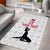 Custom Haiti Football Area Rug Come on Les Grenadiers White Style
