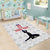 Custom Haiti Football Area Rug Come on Les Grenadiers White Style