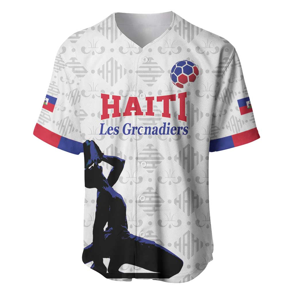Custom Haiti Football Baseball Jersey Come on Les Grenadiers White Style