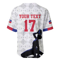 Custom Haiti Football Baseball Jersey Come on Les Grenadiers White Style