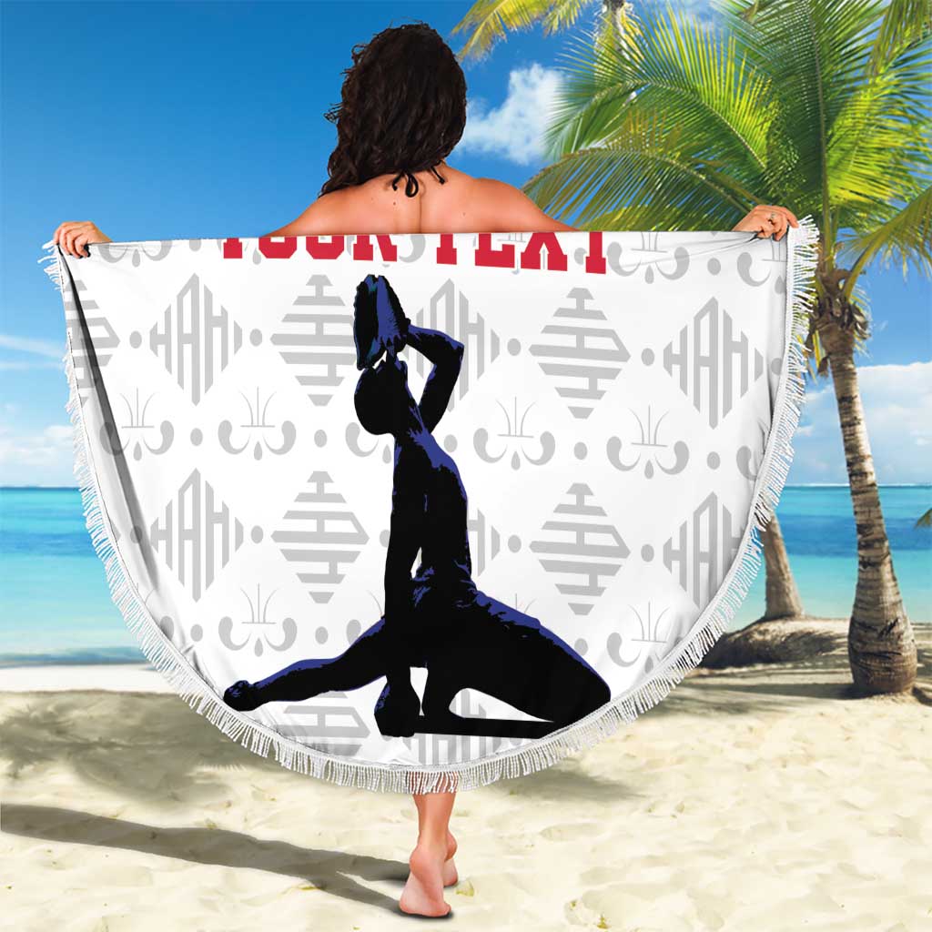 Custom Haiti Football Beach Blanket Come on Les Grenadiers White Style