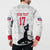 Custom Haiti Football Button Sweatshirt Come on Les Grenadiers White Style
