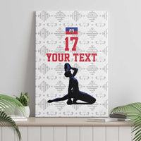 Custom Haiti Football Canvas Wall Art Come on Les Grenadiers White Style