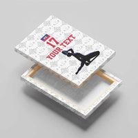 Custom Haiti Football Canvas Wall Art Come on Les Grenadiers White Style