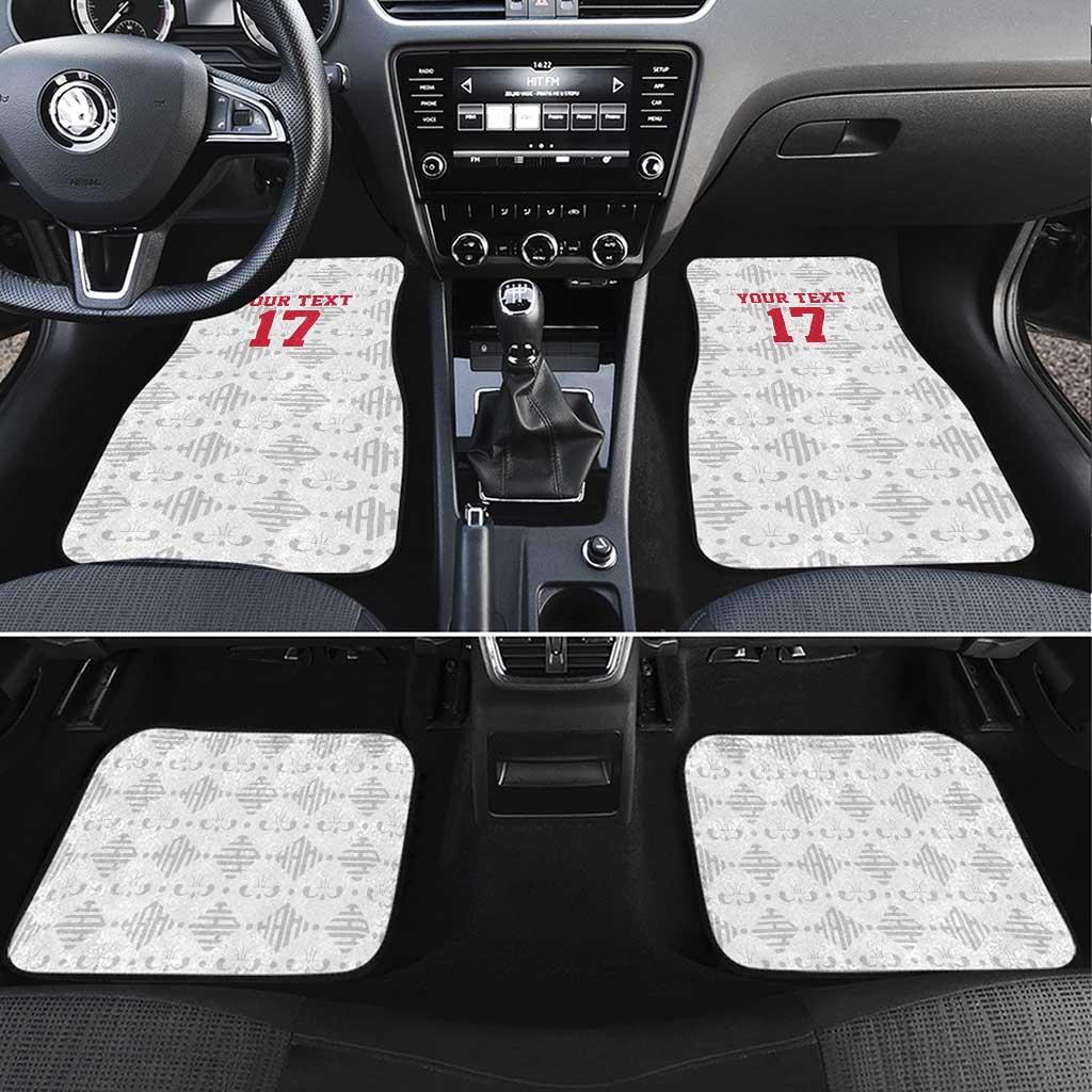 Custom Haiti Football Car Mats Come on Les Grenadiers White Style