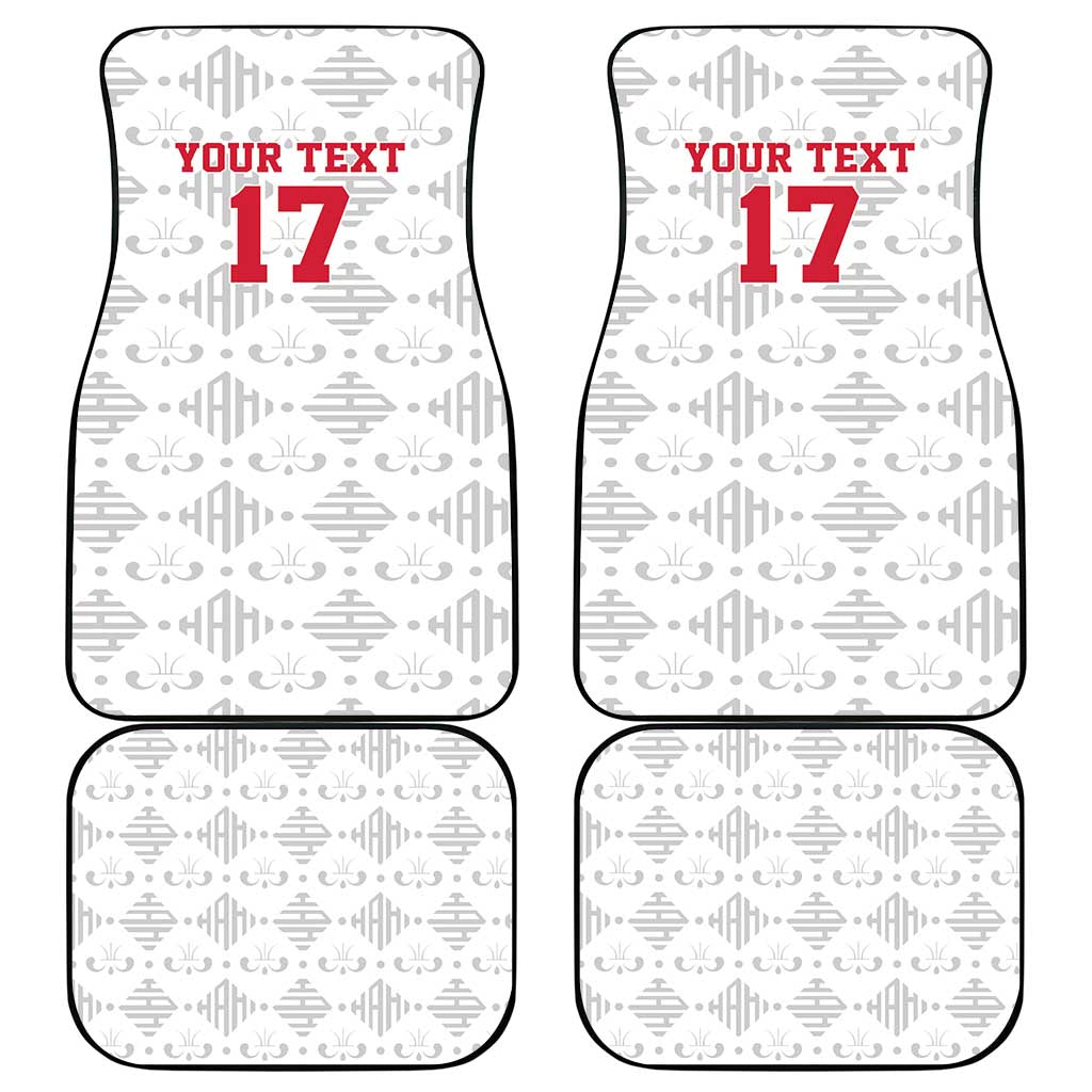 Custom Haiti Football Car Mats Come on Les Grenadiers White Style