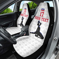 Custom Haiti Football Car Seat Cover Come on Les Grenadiers White Style