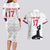 Custom Haiti Football Couples Matching Long Sleeve Bodycon Dress and Hawaiian Shirt Come on Les Grenadiers White Style