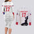 Custom Haiti Football Couples Matching Long Sleeve Bodycon Dress and Long Sleeve Button Shirt Come on Les Grenadiers White Style
