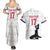 Custom Haiti Football Couples Matching Summer Maxi Dress and Hawaiian Shirt Come on Les Grenadiers White Style