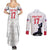 Custom Haiti Football Couples Matching Summer Maxi Dress and Long Sleeve Button Shirt Come on Les Grenadiers White Style
