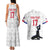 Custom Haiti Football Couples Matching Tank Maxi Dress and Hawaiian Shirt Come on Les Grenadiers White Style