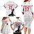 Custom Haiti Football Family Matching Long Sleeve Bodycon Dress and Hawaiian Shirt Come on Les Grenadiers White Style