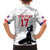 Custom Haiti Football Family Matching Off The Shoulder Long Sleeve Dress and Hawaiian Shirt Come on Les Grenadiers White Style