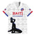 Custom Haiti Football Family Matching Puletasi and Hawaiian Shirt Come on Les Grenadiers White Style