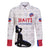 Custom Haiti Football Family Matching Puletasi and Hawaiian Shirt Come on Les Grenadiers White Style