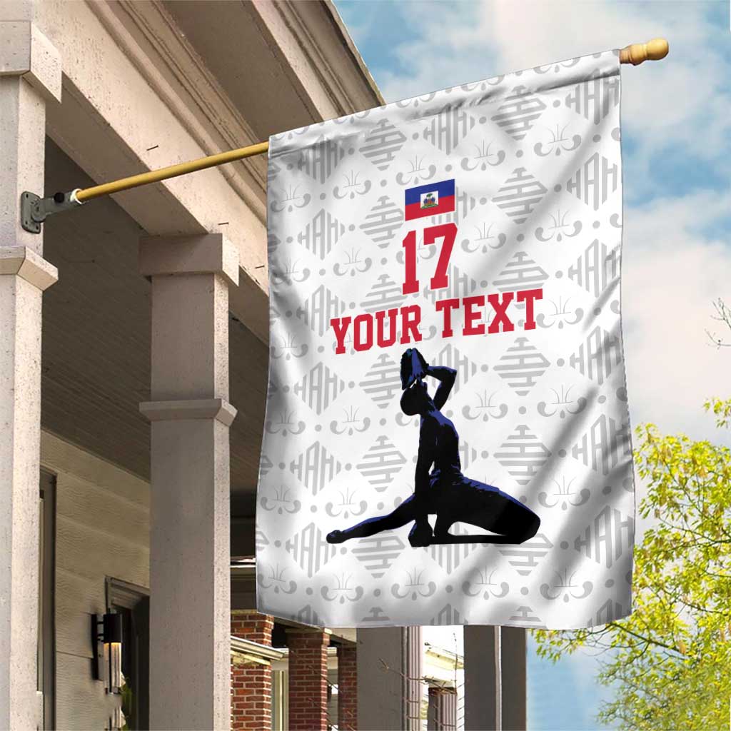 Custom Haiti Football Garden Flag Come on Les Grenadiers White Style